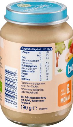 Babylove Frucht Getreide Apfel Banane Mit Zwieback Ab Dem 6 Monat