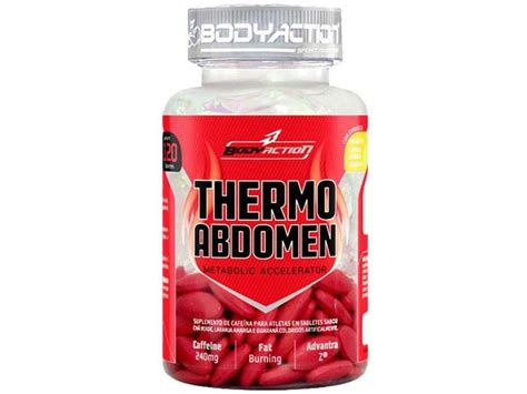 Thermo Abdomen Tabletes Body Action Termog Nico Magazine Luiza