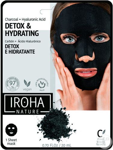 Iroha Collection D Tox Masque Charbon Acide Hyaluronique Pi Ce