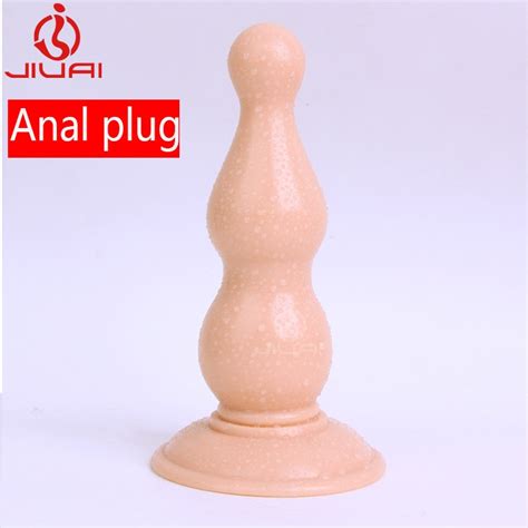 JIUAI GS026 Butt Plug Extra Large Tamaño Plug Anal con Ventosa