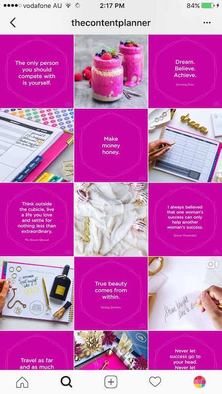 7 Types Of Instagram Grid Layouts Planner Tips