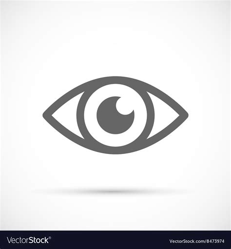 Human Eye Icon Royalty Free Vector Image Vectorstock