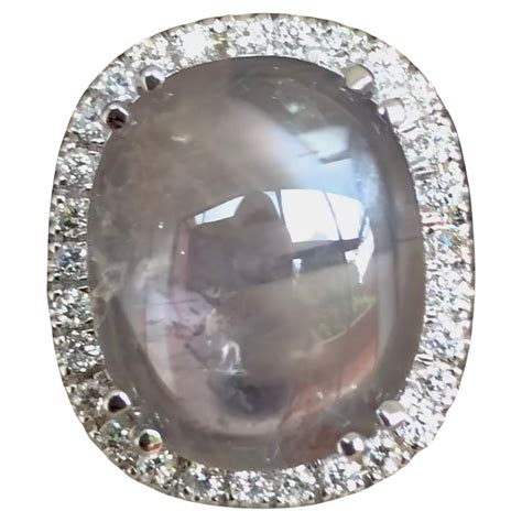 Carat Sugarloaf Cabochon No Heat Sapphire Art Deco Platinum Ring