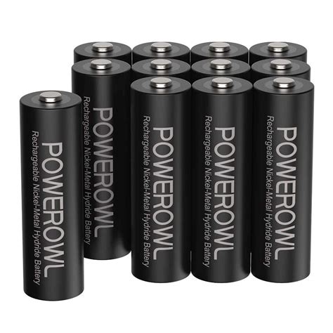 POWEROWL Rechargeable AA Batteries 2800mAh High Capacity Double A