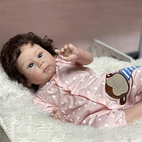 20inch 50cm Reborn Baby Doll Girl Baby Doll with Hand Rooted Hair - World Reborn Doll