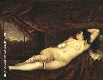 Recling Nude 1862 By Gustave Courbet Oil Painting Reproduction