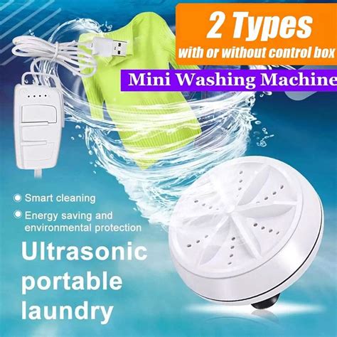 2020 Mini Washing Machine Portable Personal Remote Rotating Ultrasonic