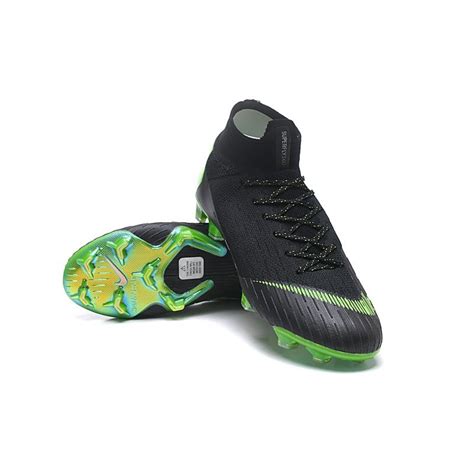 Nike Mercurial Superfly Vi 360 Elite Fg Top Cleats Black Green