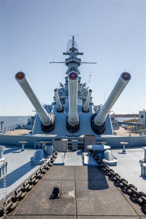 Battleship Guns Stock Photo | Adobe Stock