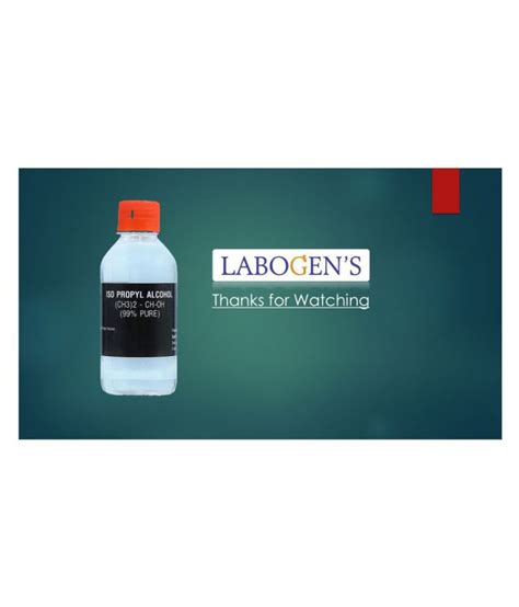 LABOGENS ISO PROPYL ALCOHOL 99 Pure CH3 2 CH OH CAS 67 63 0 250ml