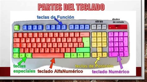 Teclado Con Sus Partes