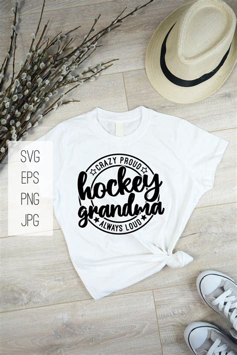 Hockey Grandma Svg Hockey Svg Crazy Proud Always Loud Etsy