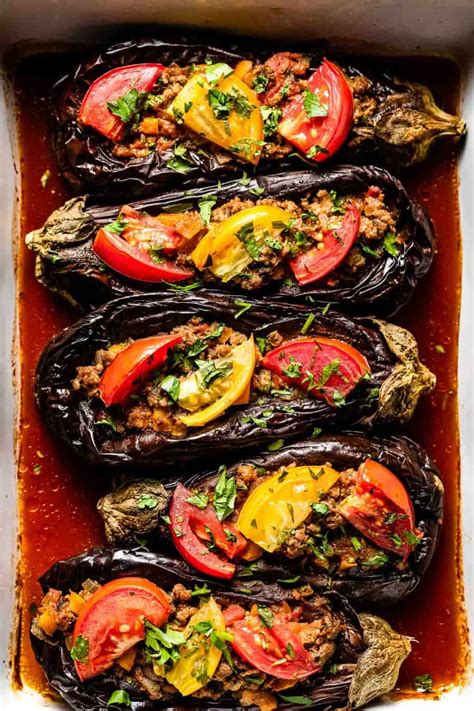 Karniyarik Turkish Stuffed Eggplant Recipe Foolproof Living