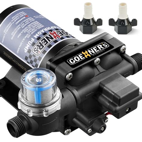 Upgraded Version RV Fresh Water Pump 12V DC Water Pump 6 5GPM 70PSI