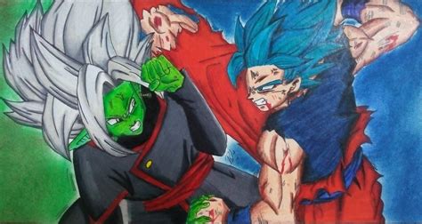 Goku Vs Zamasu Fusion Manga Arte Anime Amino Amino