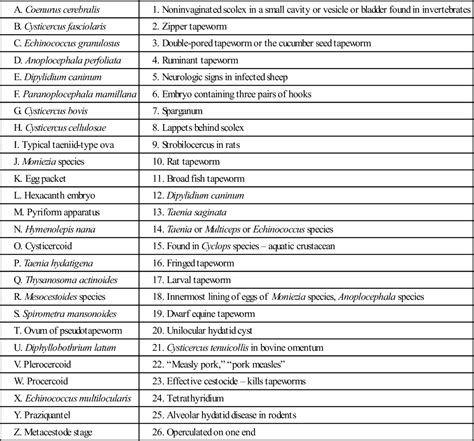 Tapeworms That Parasitize Domestic Animals and Humans | Veterian Key