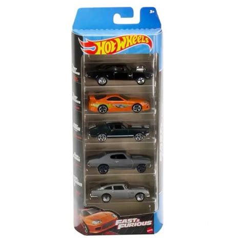 Hot Wheels Pack 5 Velozes E Furiosos Lancer Supra 350Z Dodge Shopee