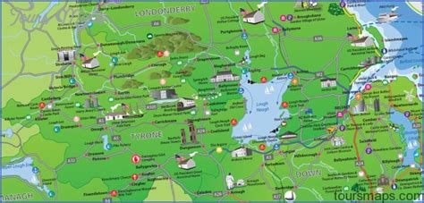 Ireland Map Tourist Attractions - ToursMaps.com