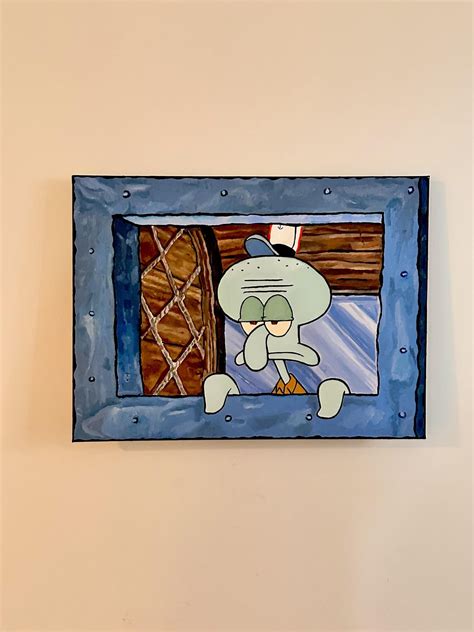 My Squidward painting : r/painting