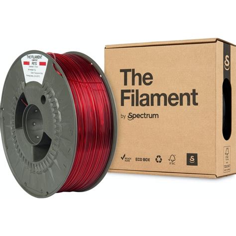 The Filament PETG Transparent Red 3DJake Deutschland