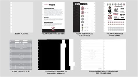 CADERNO GRANDE CADERNO INTELIGENTE CORINTHIANS FIEL Mililá