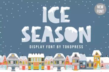 Ice Season Snow Font | Design Shack