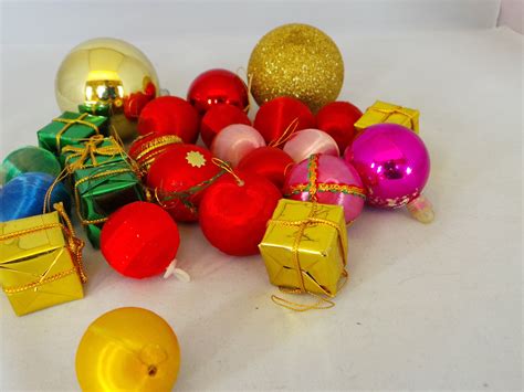 Christmas Decorations Various Coloured Vintage Baubles | Etsy UK