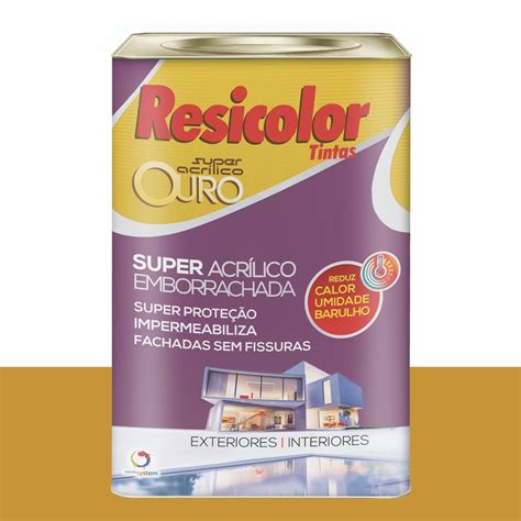 Tinta Emborrachada Resicolor Ouro Do Egito 16 L Loja Online SA Tintas