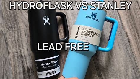 No Lead Alternative Hydro Flask Travel Vs Stanley Flow State Quencher Tumbler Review Youtube