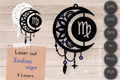 Virgo Zodiac Sign Dream Catcher Svg Graphic By DatsenCreate Creative