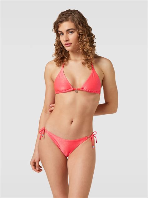 Banana Moon Bikini Oberteil Mit Effektgarn Modell Rico Koralle