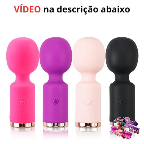 Mini Vibrador Varinha M Gica Recarreg Vel Sex Shop Santa Bronx