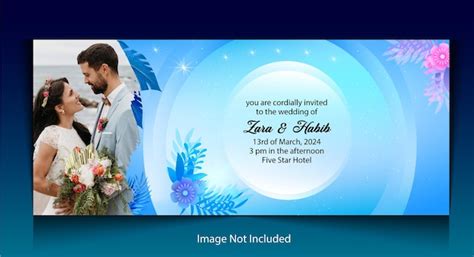 Premium Vector | Wedding celebration banner design templete