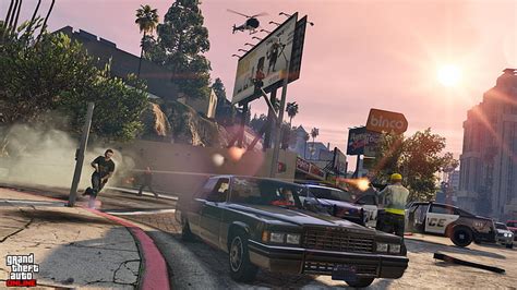 HD Wallpaper Grand Theft Auto Game Screenshot Machine Police