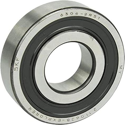 Amazon.com: SKF 6306-2RS1 Radial Deep Groove Ball Bearing : Toys & Games