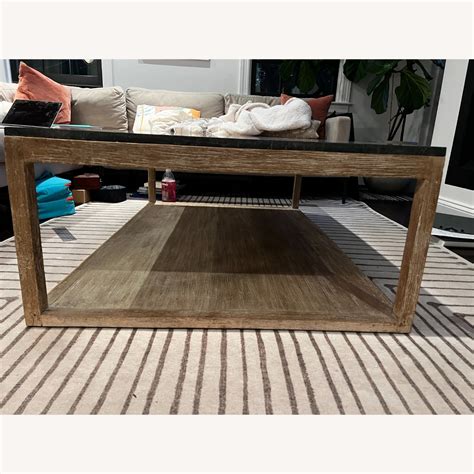 Slate And Oak Large Coffee Table Aptdeco