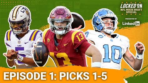 Locked On Nfl Mock Draft Bears Commanders Patriots Vikings