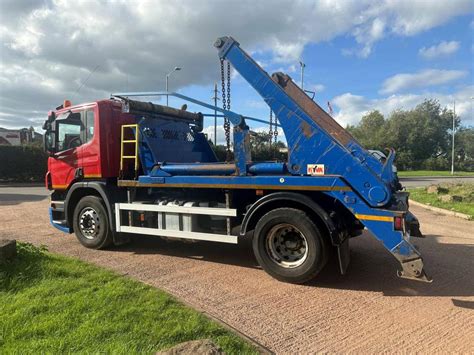 Scania P Ton Skip Loader For Sale Geoff Sipson Commercials Ltd