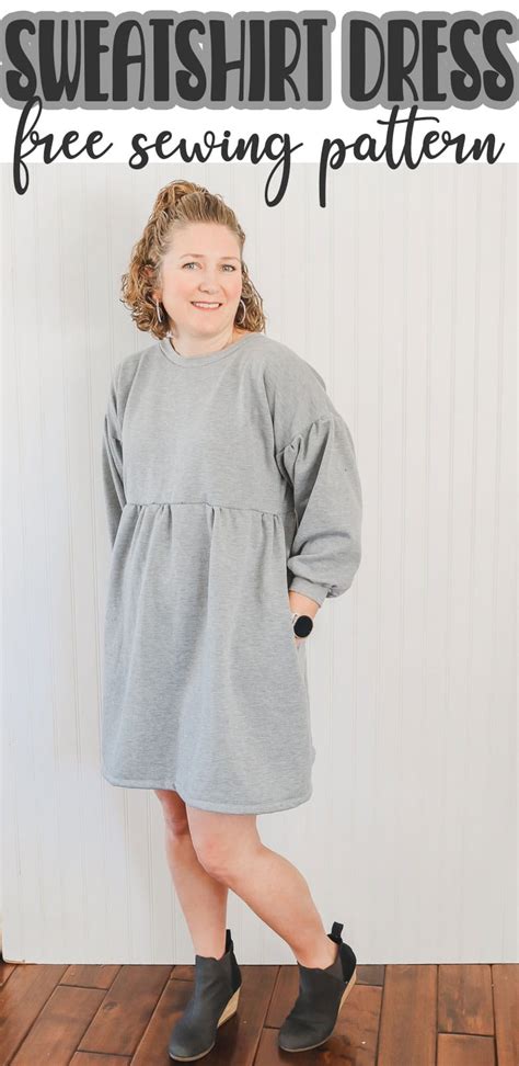 free sweatshirt dress sewing pattern - Life Sew Savory