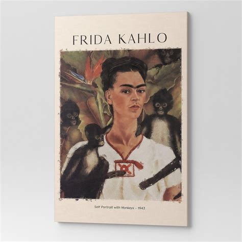 Obraz Na P Tnie Frida Kahlo Self Portait With Monkeys Rep X