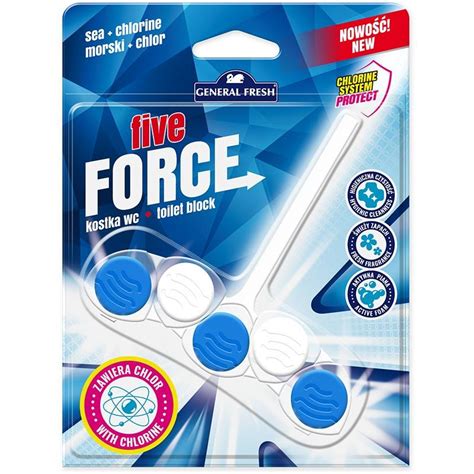 General Fresh Five Force Kostka Do Toalet 50g Morze CzystySklep Pl