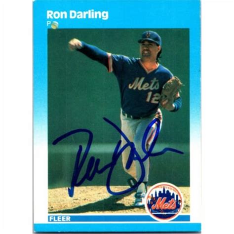 Autograph Warehouse 724952 Ron Darling Autographed New York Mets 1987