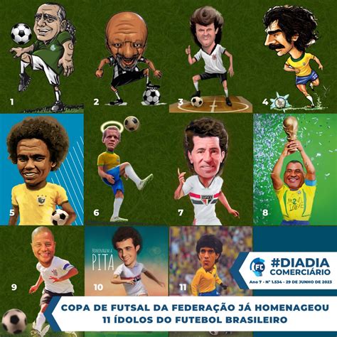 Copa de Futsal da Fecomerciários já homenageou 11 ídolos do futebol