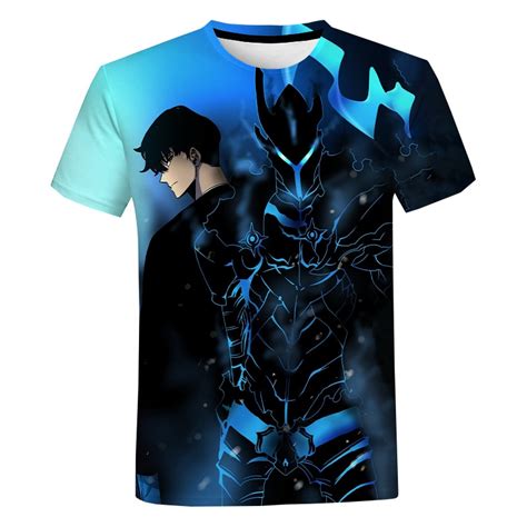 New Solo Leveling 3d Printed Summer Casual Oversized Short Sleeve Anime T Shirt Solo Leveling