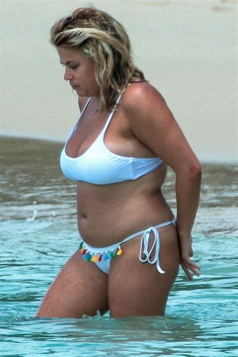 Nadia Essex In White Bikini At A Beach In Barbados 03 18 2018 Hawtcelebs