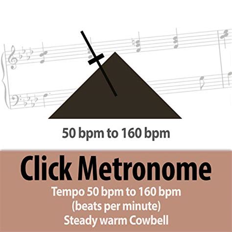 Amazon.com: Click Metronome - Tempo 50 bpm to 160 bpm (beats per minute) - Steady Warm Cowbell ...