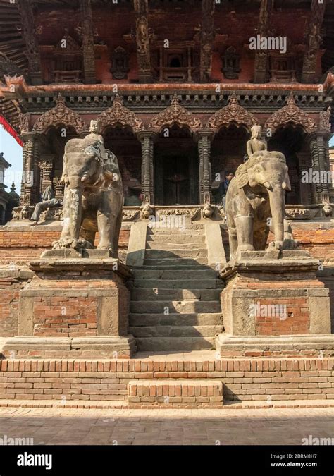 Nepal Kathmandu Colourful Street Scenes In The Medieval Durbar Square