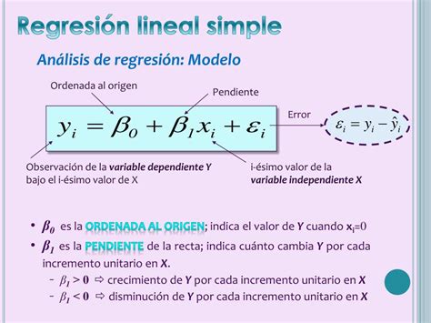 PPT Regresión Lineal Simple PowerPoint Presentation free download