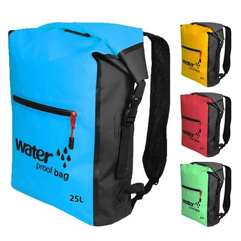 25L Outdoor Waterproof Swimming Bag Backpack Bucket Dry Sack Storage