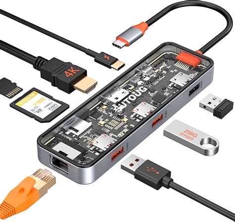 Amazon Hub Usb C Adaptador Multipuerto Usb C En Con Hdmi K